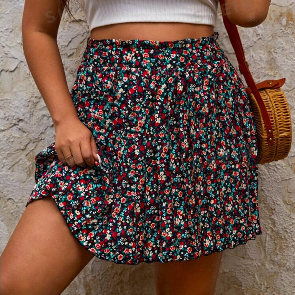Floral Skater Skirt